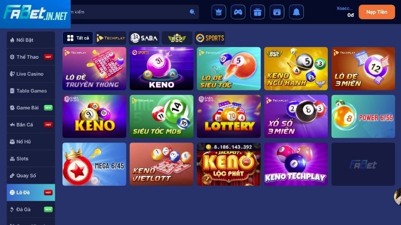 Cá cược lô đề Fabet