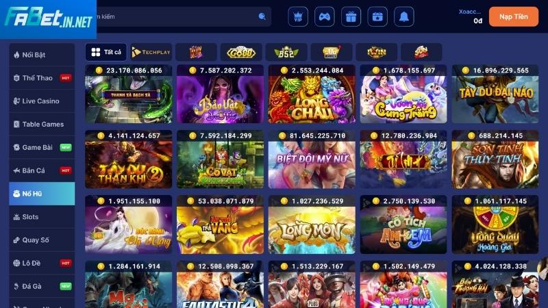 Cá cược nổ hũ Fabet